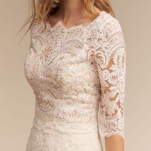BHLDN Eddy K Capri Top Lace Wedding Size 4 10 NEW